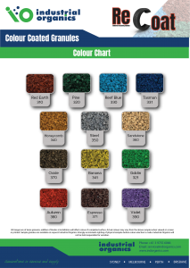 ReCoat colour chart